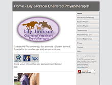 Tablet Screenshot of lilyjacksonphysio.co.uk